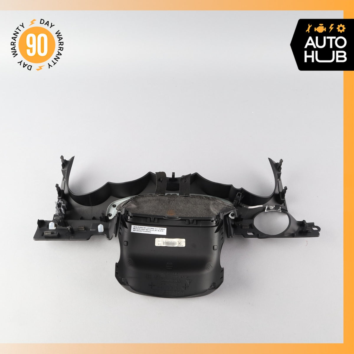 11-18 Porsche Cayenne 958 E-Hybrid Steering Column Cover Trim Black OEM - photo 5