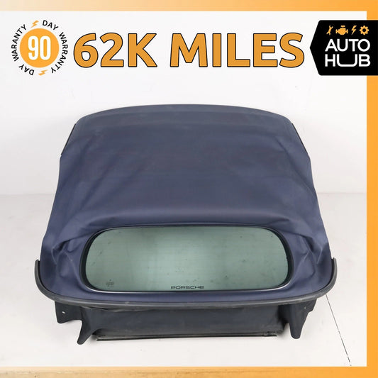 05-08 Porsche Boxster 987 Convertible Soft Top Roof Blue OEM 62k - photo 1