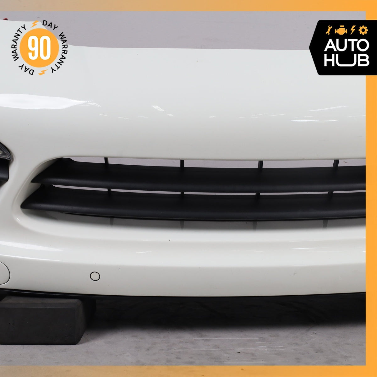 11-14 Porsche Cayenne 958 Front Bumper Cover Assembly White OEM - photo 4
