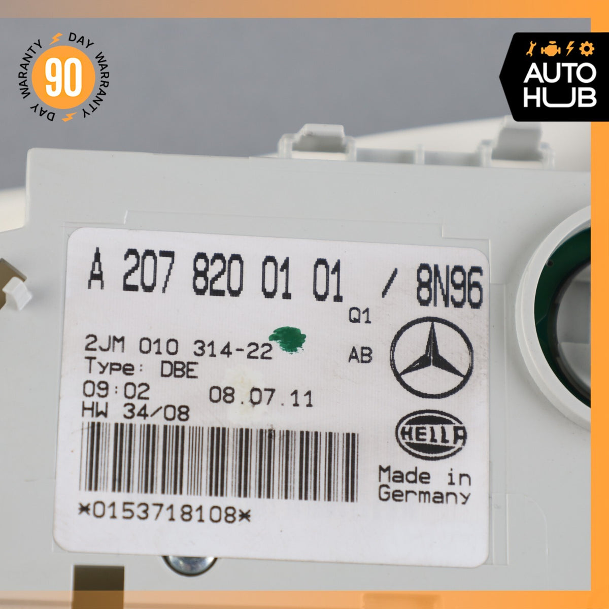 11-16 Mercedes W207 E350 E400 E550 Overhead Dome Light Lamp 2078200101 Beige OEM - photo 16