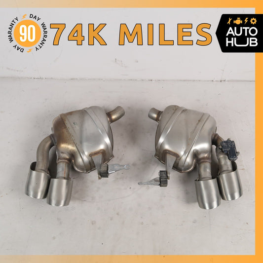 15-18 Porsche Macan S 95B Exhaust Muffler Mufflers Set 95B253612E OEM 74k - photo 1