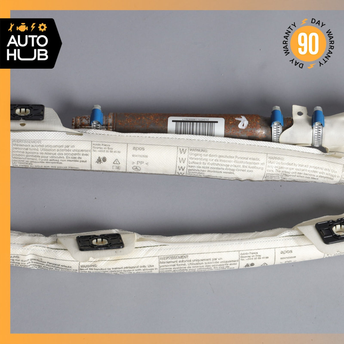 08-14 Mercedes W204 C300 C350 Roof Curtain Air Bag Right Passenger Side OEM - photo 10