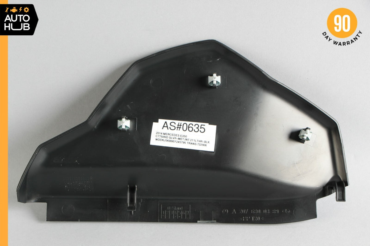 10-17 Mercedes W207 E350 E550 Dashboard Dash Board Trim Panel Left Black OEM - photo 6