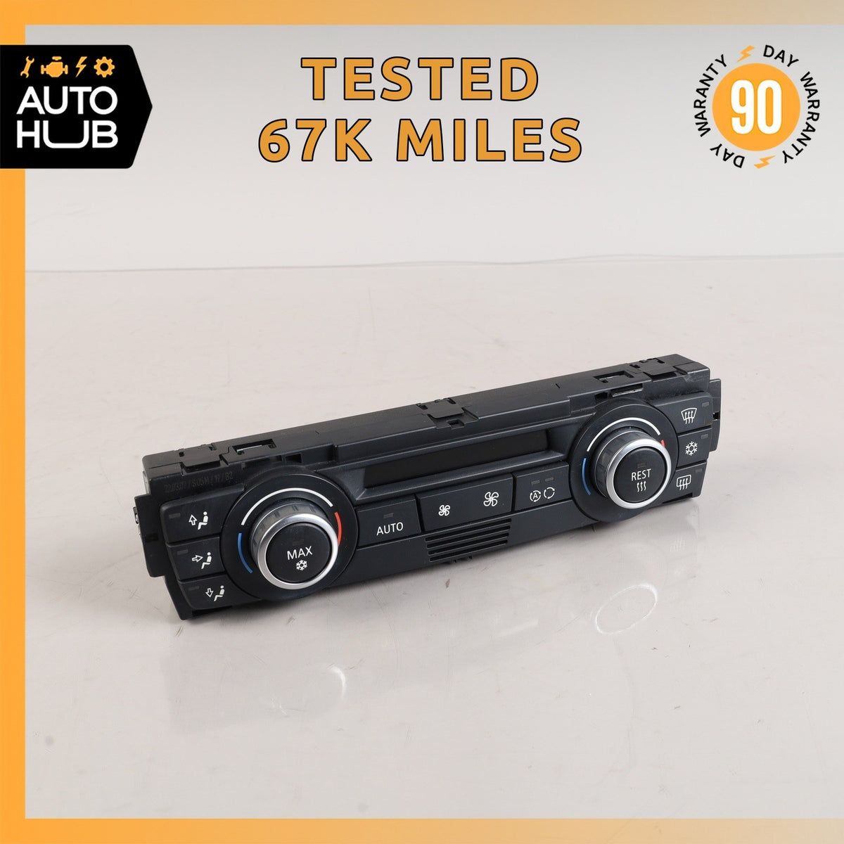 07-09 BMW E90 328i 335i Automatic Climate Control Control Module Unit OEM 67k - photo 1