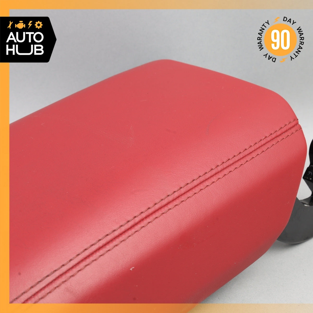 15-18 Porsche Macan 95B Center Console Arm Rest Armrest Cover Red OEM - photo 3