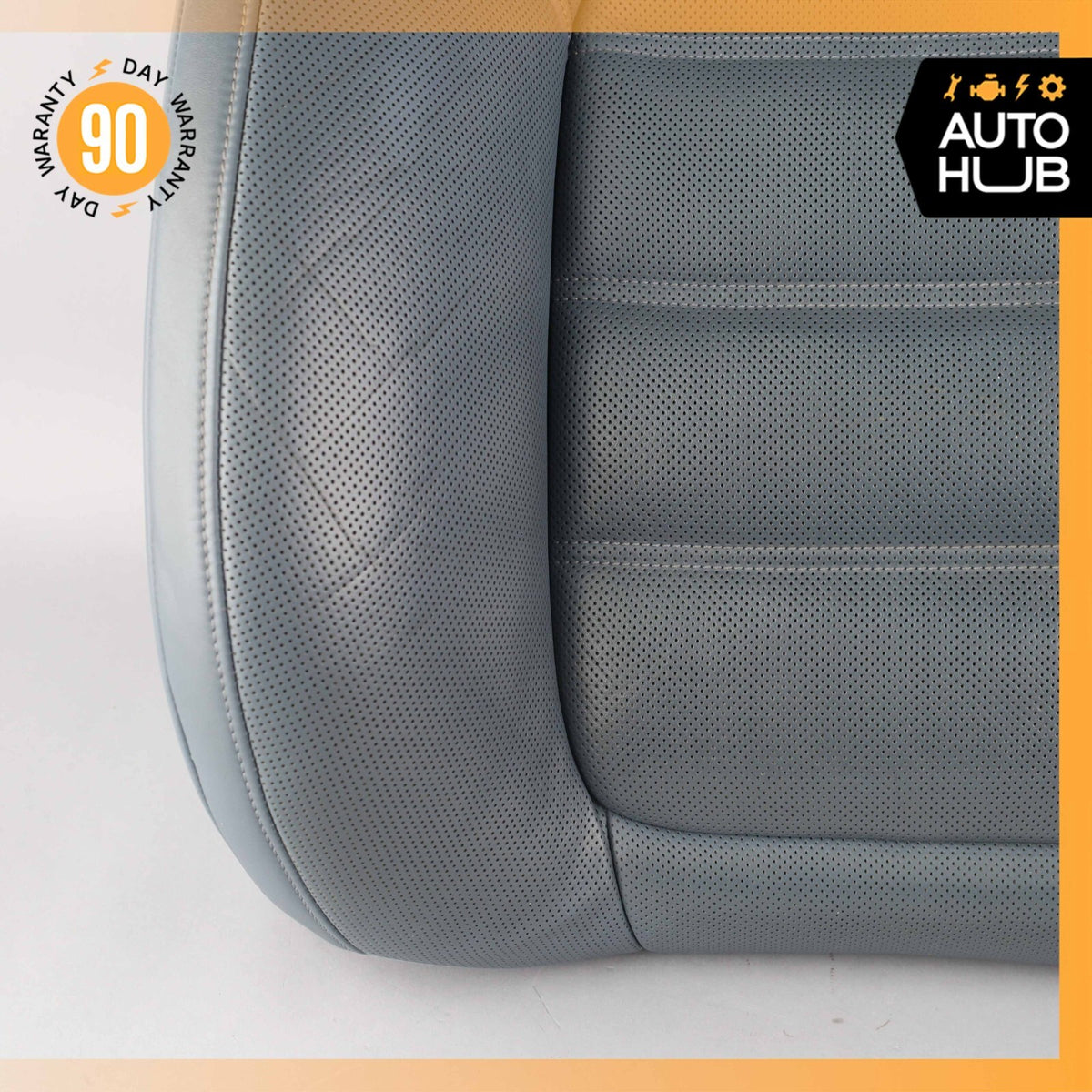 11-18 Porsche Cayenne 958 Front Left Seat Upper Cushion Leather Blue OEM - photo 5