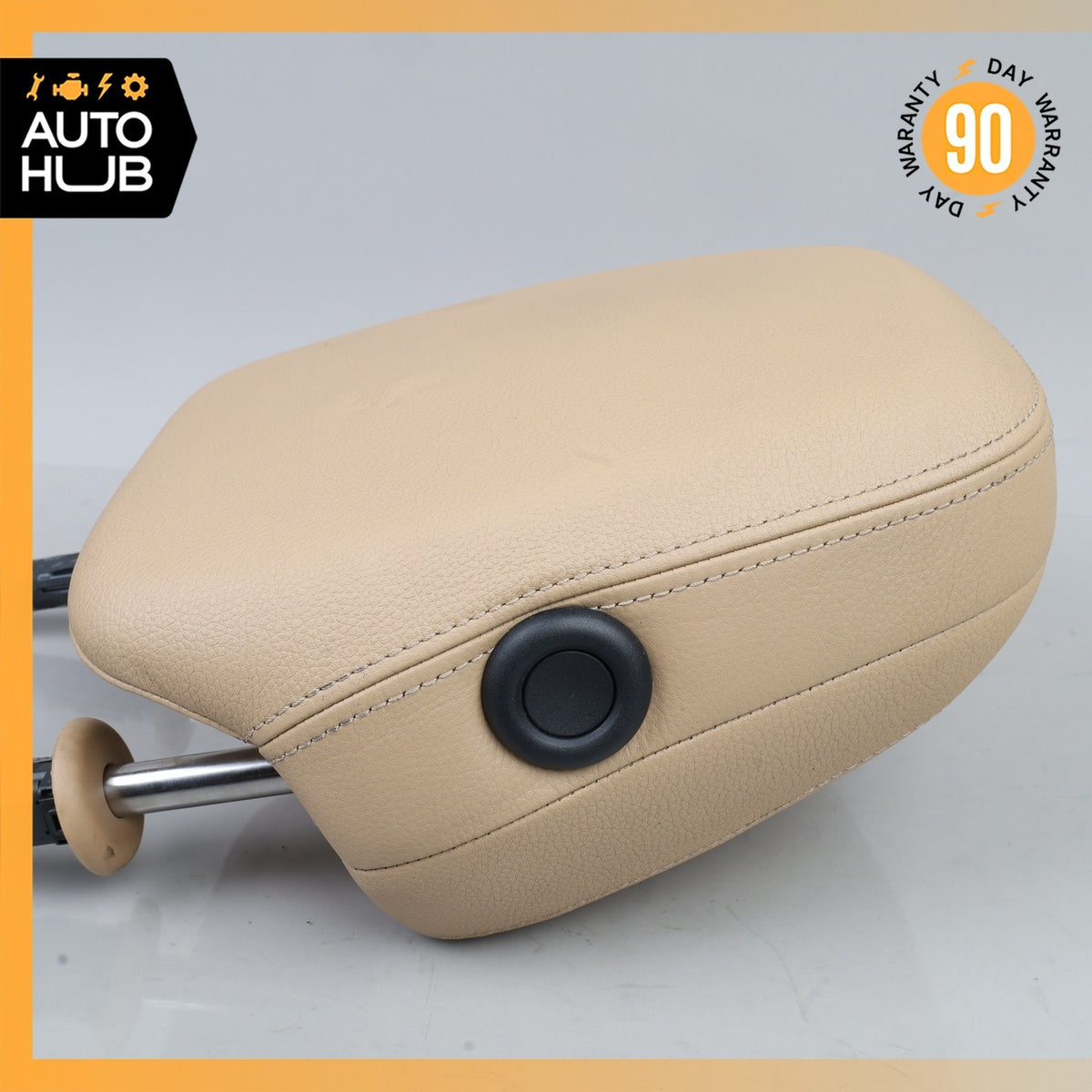 11-14 Porsche Cayenne 958 Hybrid S Front Left Side Headrest Head Rest Beige OEM - photo 9