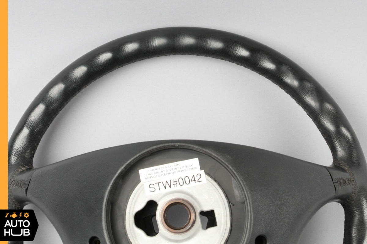 00-06 Mercedes W220 S430 S500 CL500 Driver Steering Wheel Black OEM - photo 9