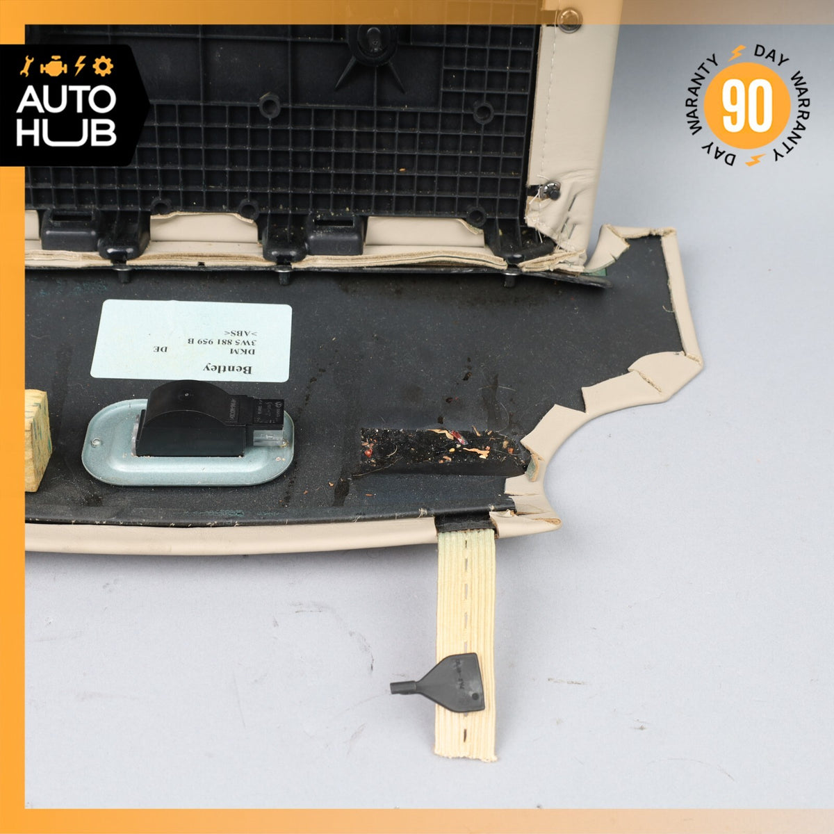 06-13 Bentley Continental Flying Spur Front Left Side Seat Back Panel OEM 80k - photo 12