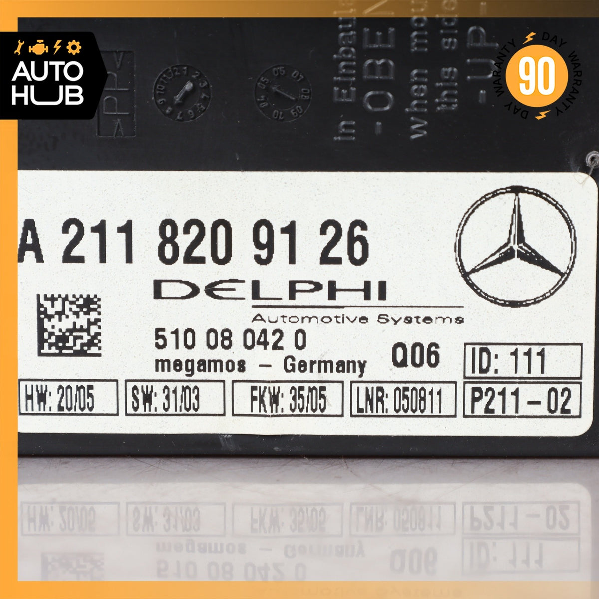 00-12 Mercedes R171 SLK350 SL500 E320 Anti Theft Alarm Module 2118209126 OEM - photo 5
