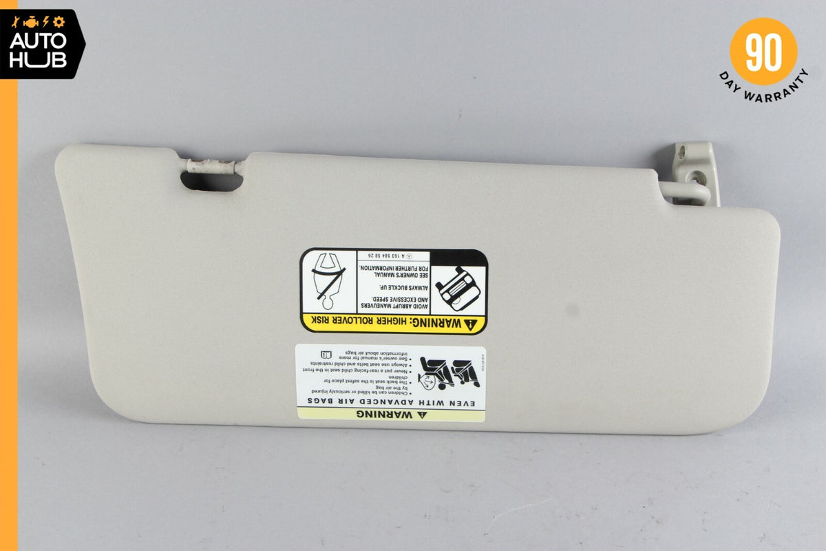 06-12 Mercedes W164 ML63 AMG ML550 Sun Visor Sunvisor Front Left Side Gray OEM - photo 5
