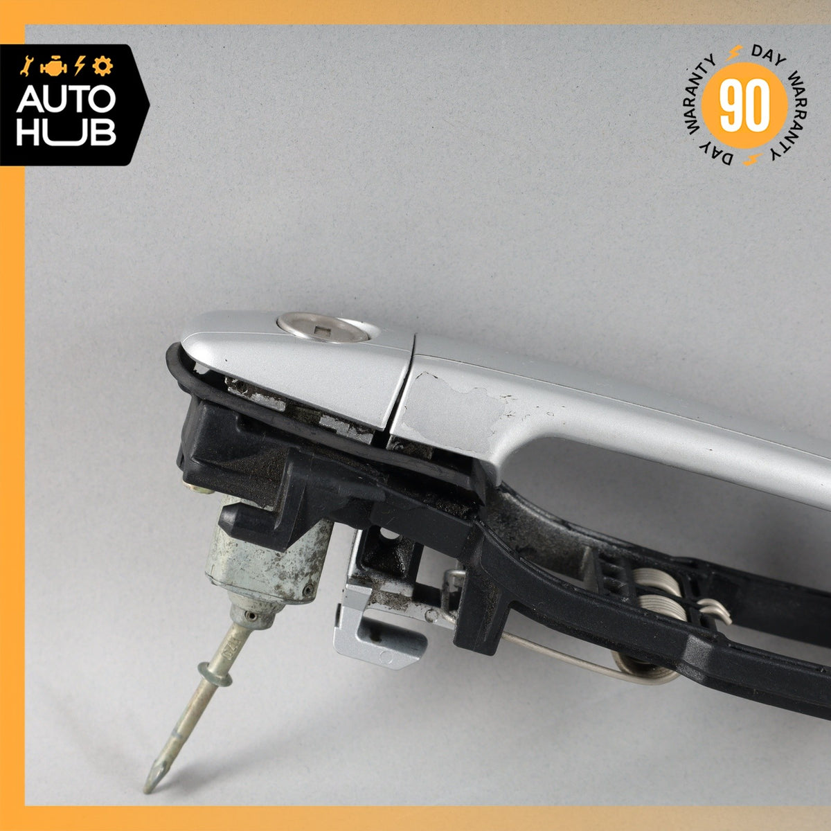01-04 Mercedes R170 SLK320 Left Driver Side Exterior Door Handle Silver OEM - photo 3