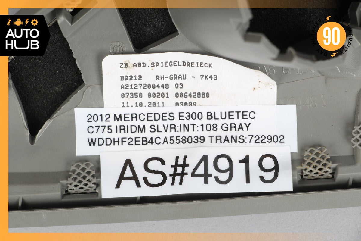 Mercedes W212 E350 E550 Front Right Side Door Panel Tweeter Speaker Cover 63k - photo 10