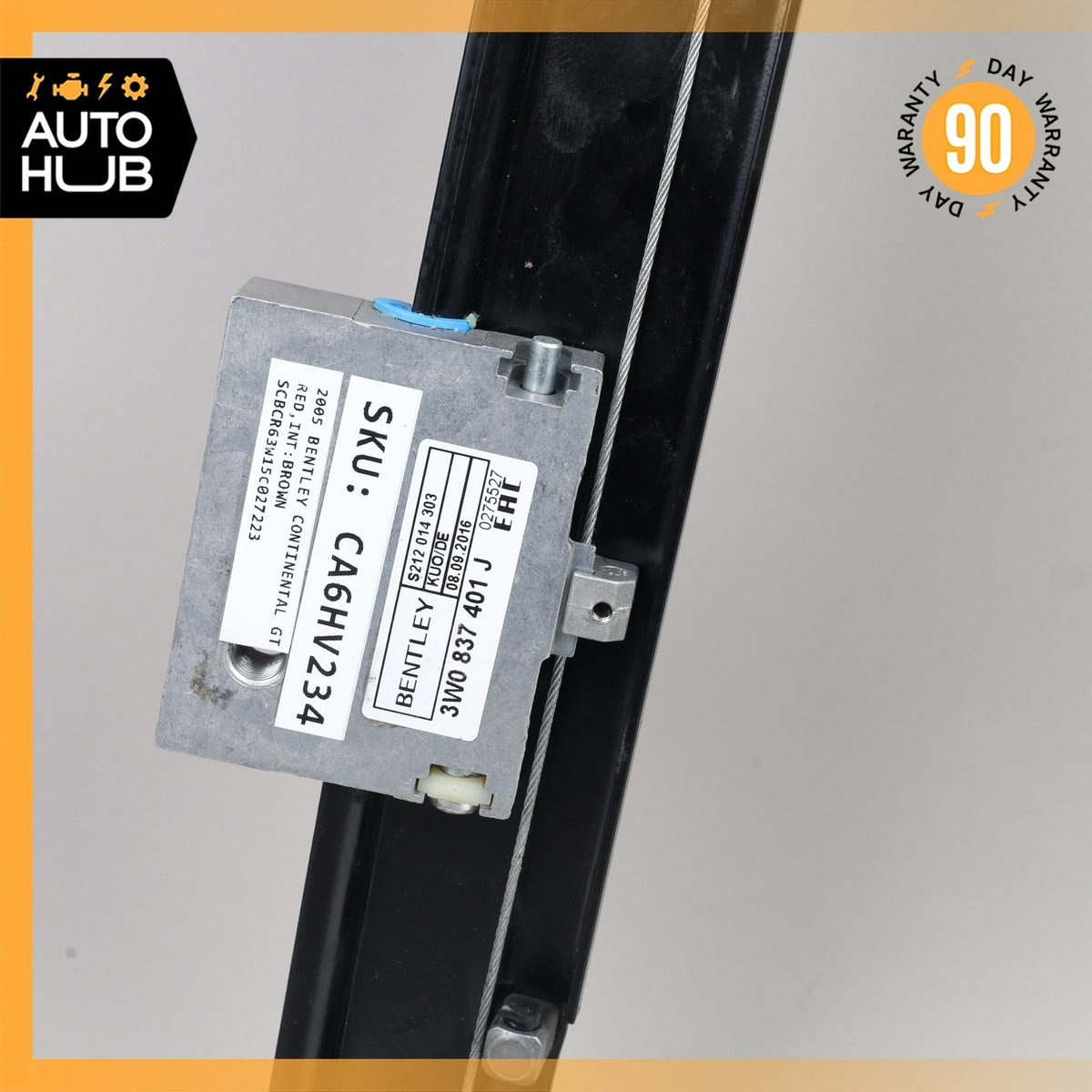 03-07 Bentley Continental GT Coupe Front Left Side Door Window Regulator OEM 87k - photo 15