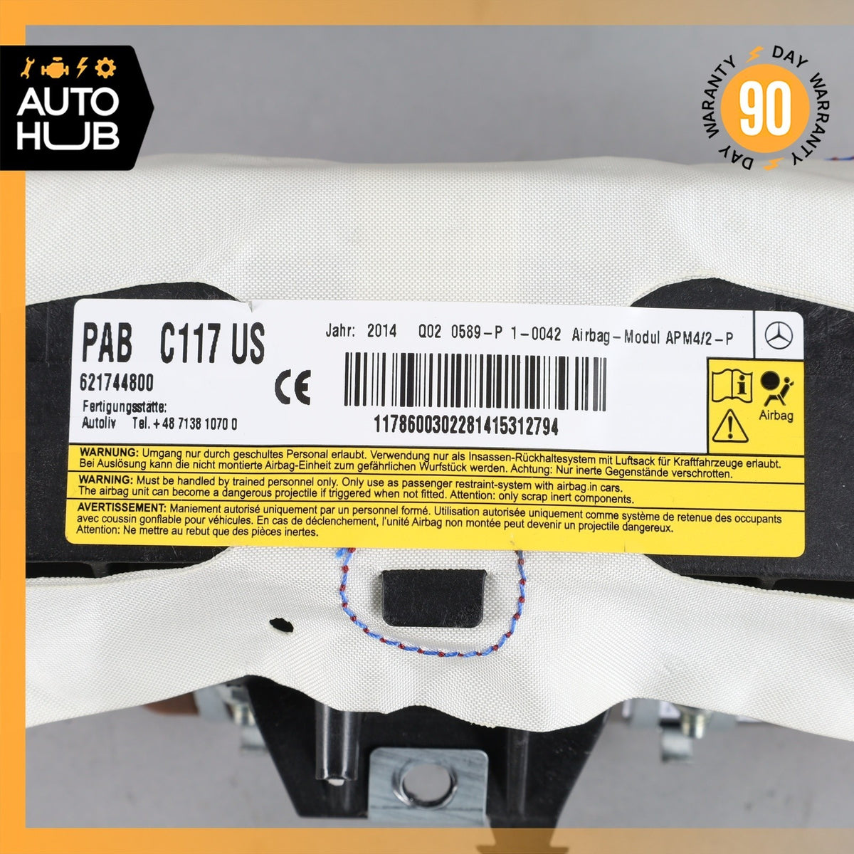 Mercedes W117 CLA250 Right Passenger Dash Knee Airbag Air Bag 1178600402 OEM - photo 11