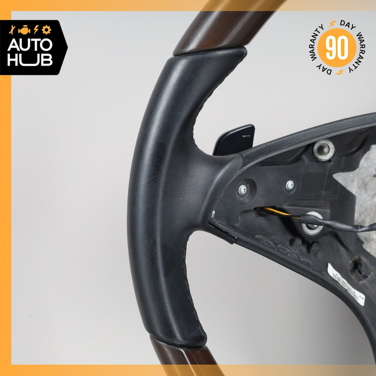 08-12 Mercedes W207 E550 C300 Driving Steering Wheel Wood w/Paddle Shifters OEM - photo 2