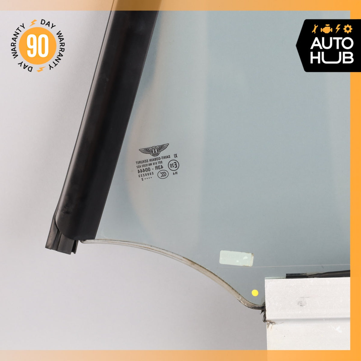 12-17 Bentley Continental GT Coupe Rear Right Side Quarter Window Glass OEM 73k - photo 11
