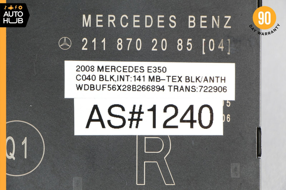 03-09 Mercedes W211 E350 E550 Front Right Passenger Door Control Module OEM - photo 12