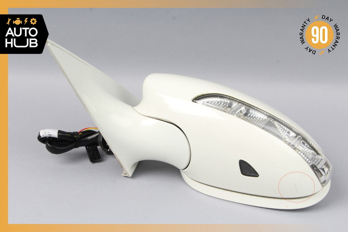 07-09 Mercedes W221 S600 S63 Left Side Rear View Door Mirror w/ Blind Spot OEM - photo 9
