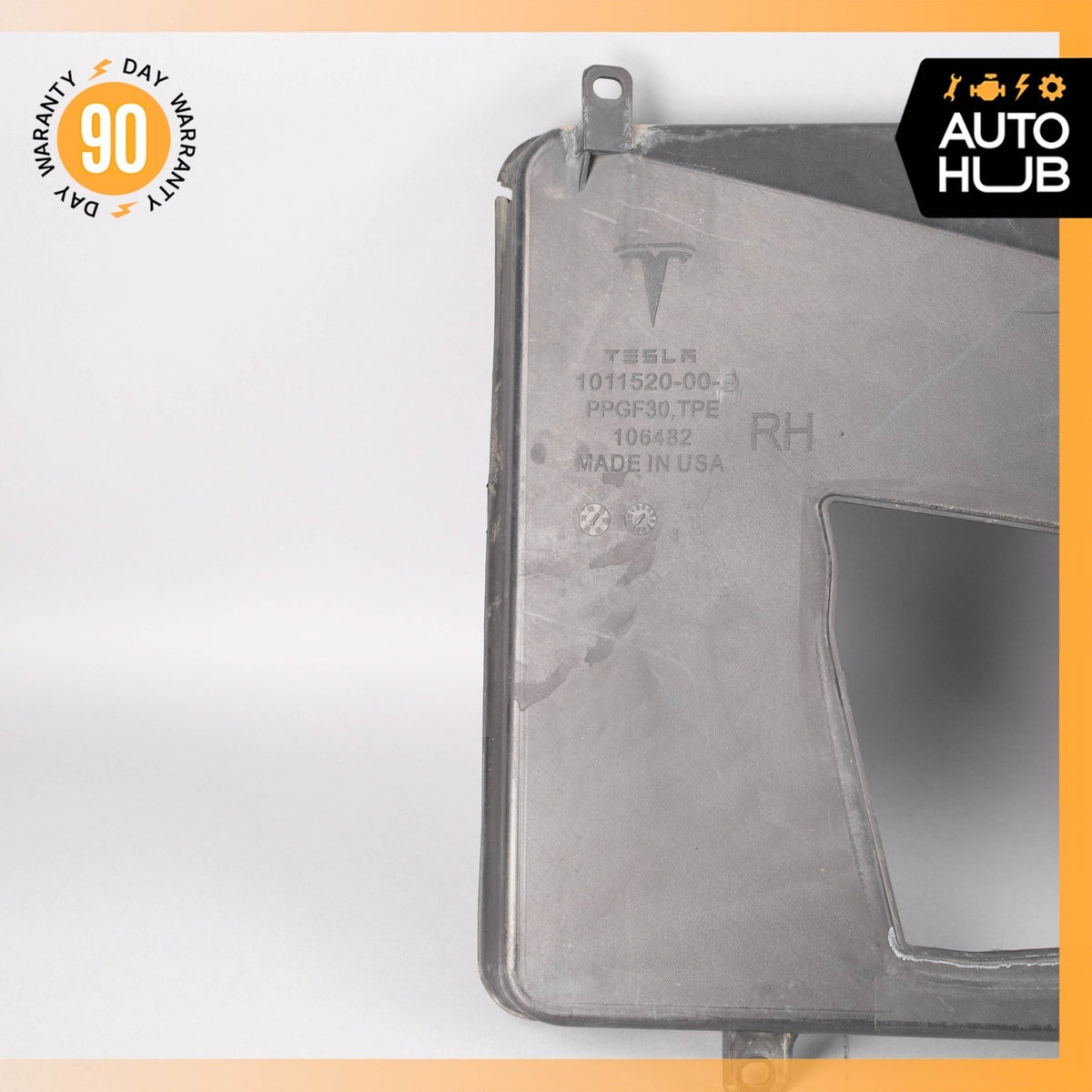 12-15 Tesla Model S Front Right Side A/C Air Condition Duct 101152000B OEM 63k - photo 3