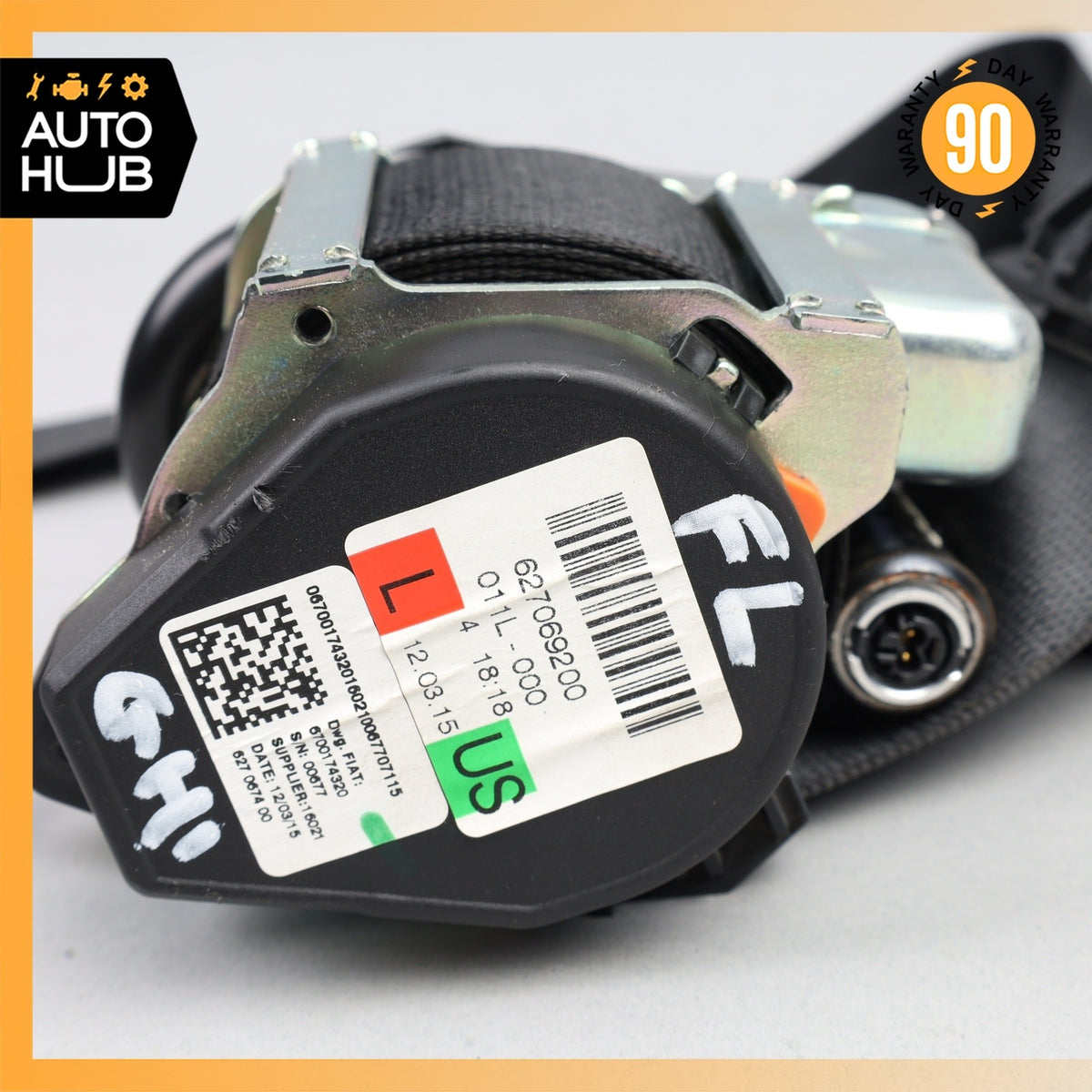 14-22 Maserati Ghibli SQ4 M157 Front Left Driver Side Seat Belt OEM 69k - photo 19