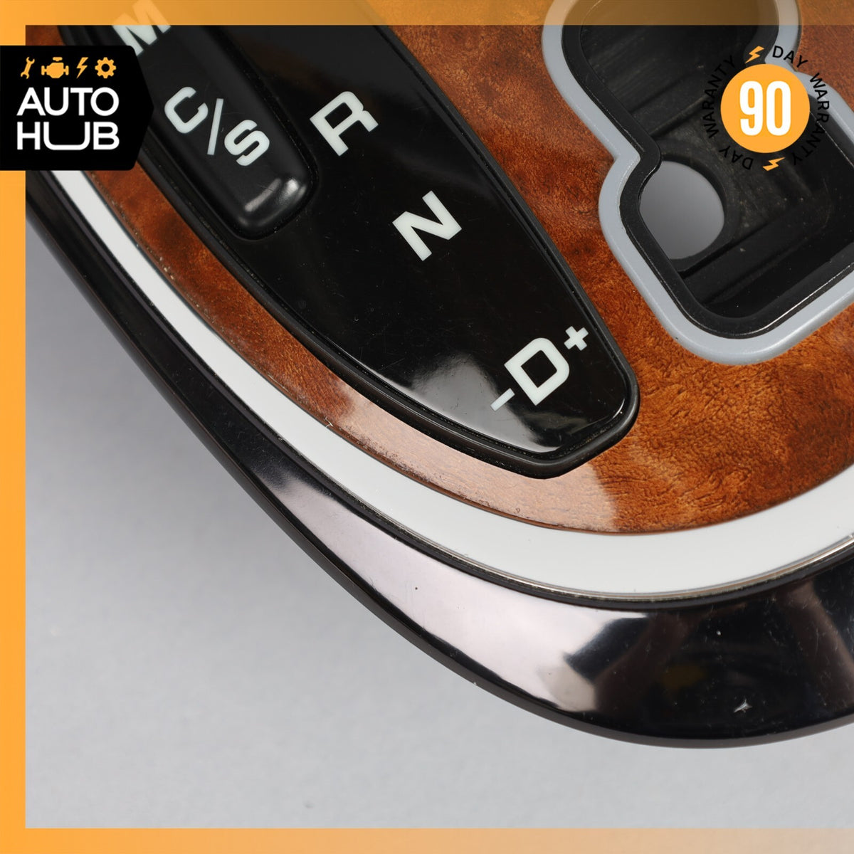 03-06 Mercedes W220 S55 S65 AMG Gear Shifter Bezel Trim Indicator Wood OEM - photo 4