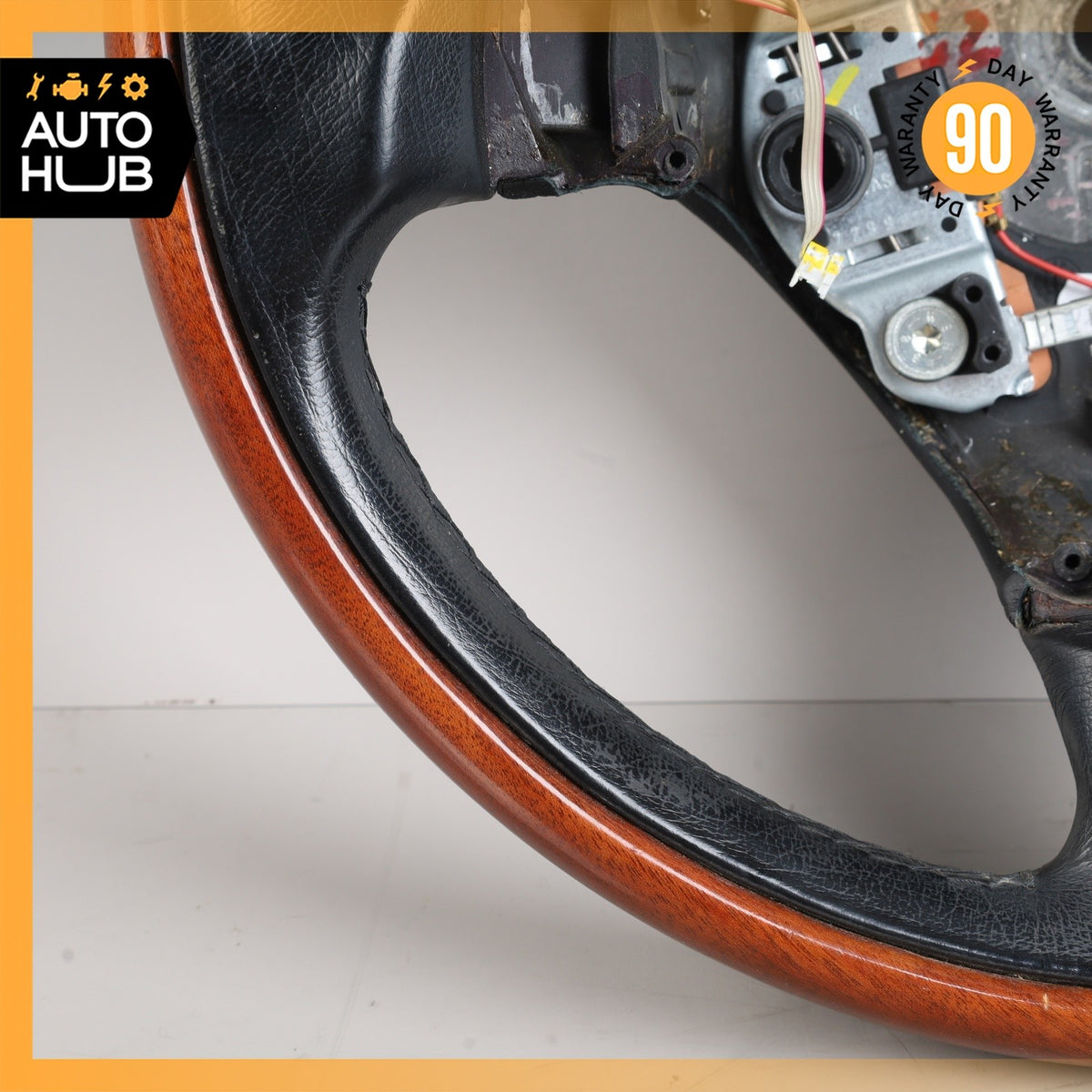 03-13 Maserati Quattroporte M139 Steering Wheel Mahogany Wood Black OEM 84k - photo 7
