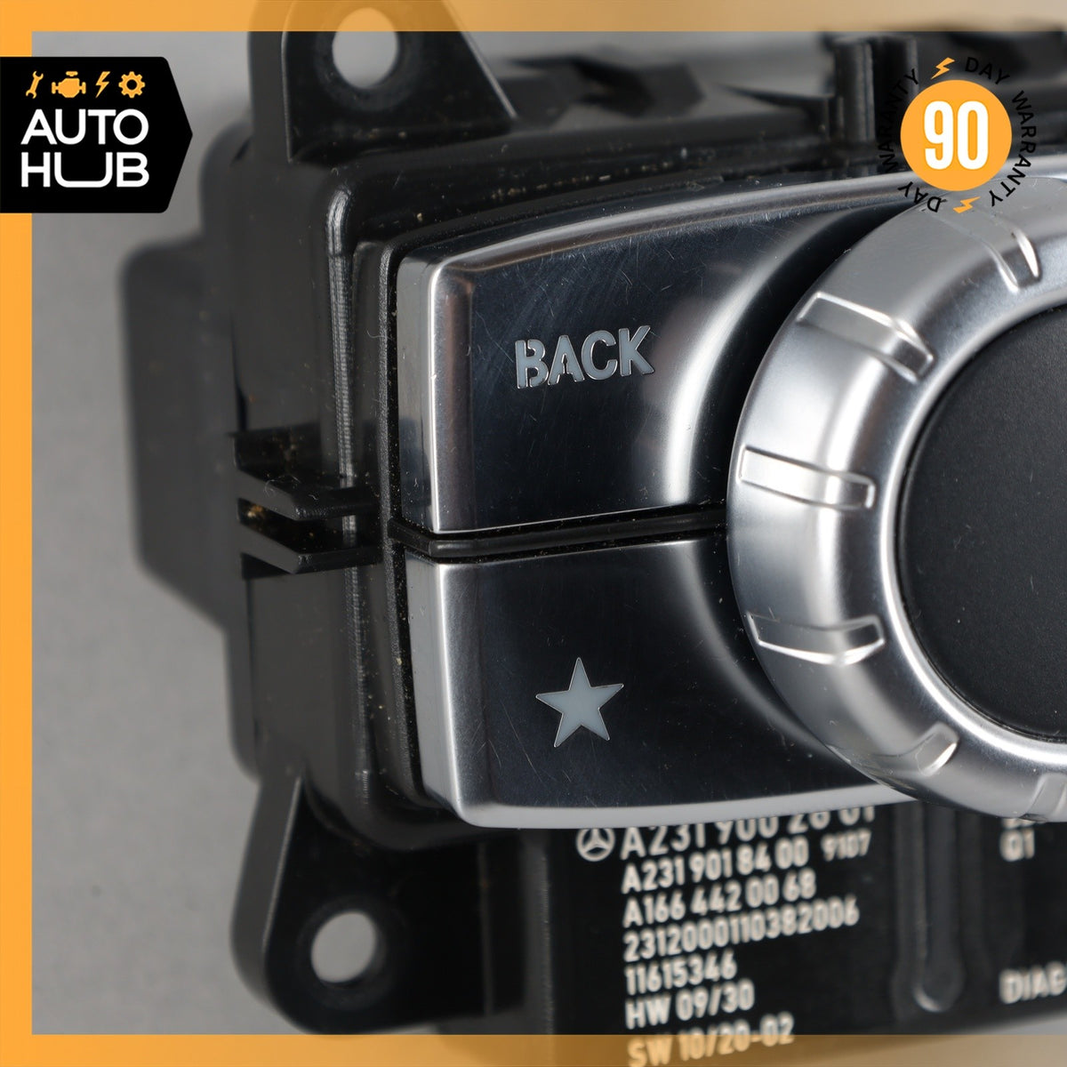Mercedes R231 SL550 Center Console Navigation Stereo Control Switch OEM - photo 2