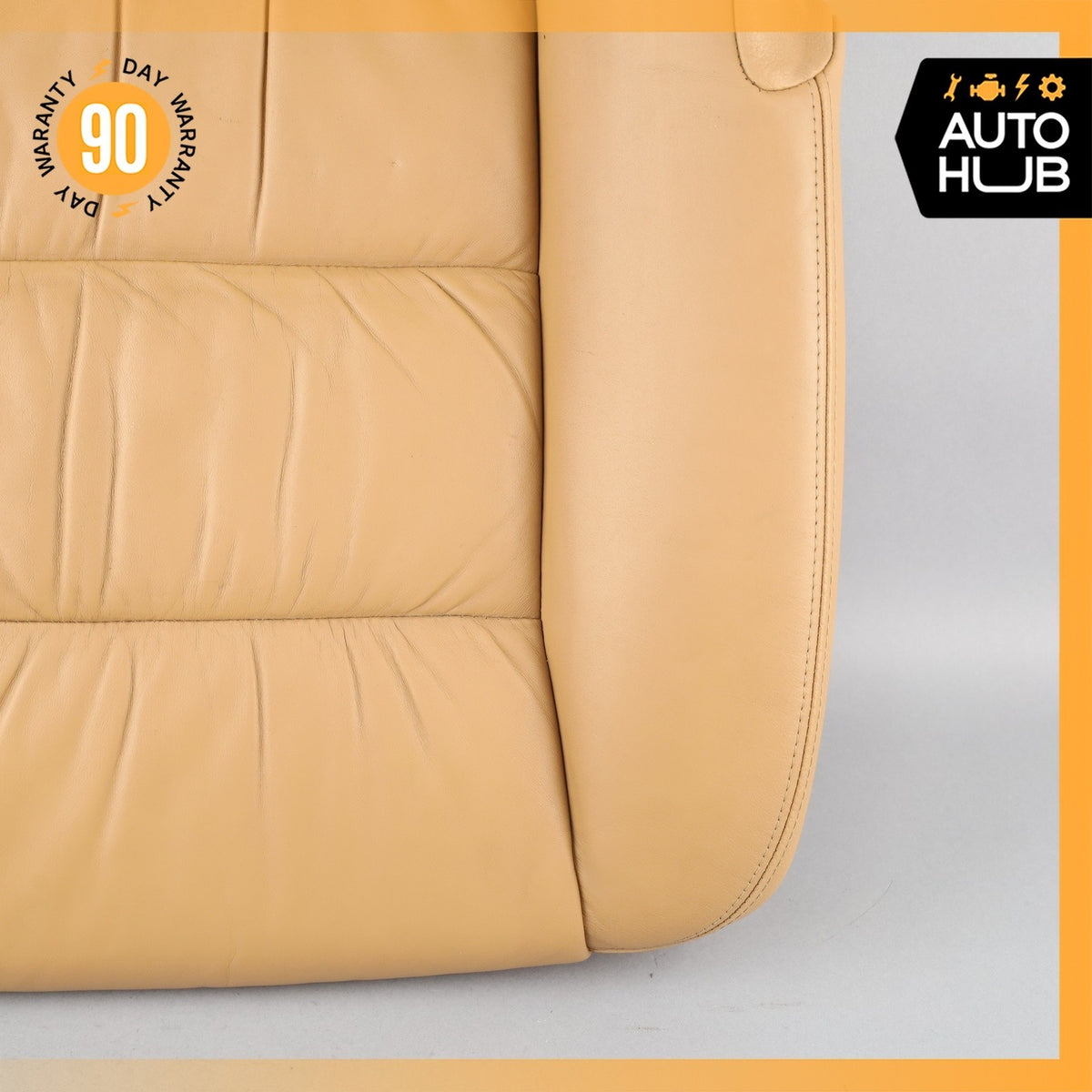 05-10 Porsche Cayenne 955 Front Right Side Seat Lower Cushion Leather Beige OEM - photo 4