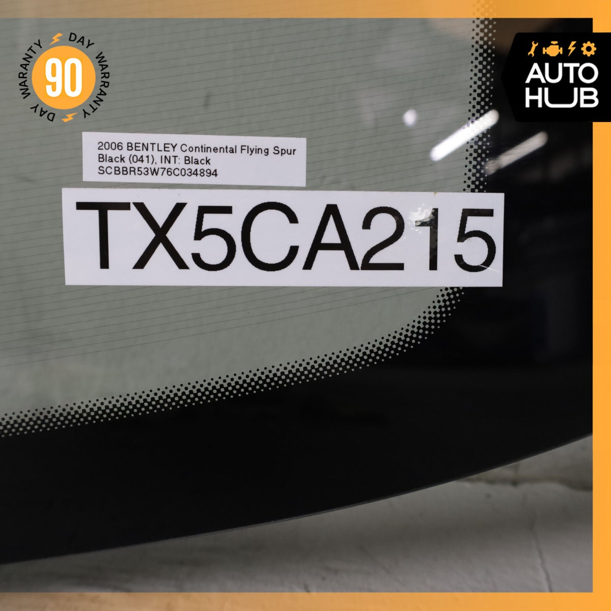 06-13 Bentley Continental Flying Spur Rear Windshield Wind Shield Glass OEM 76k - photo 17
