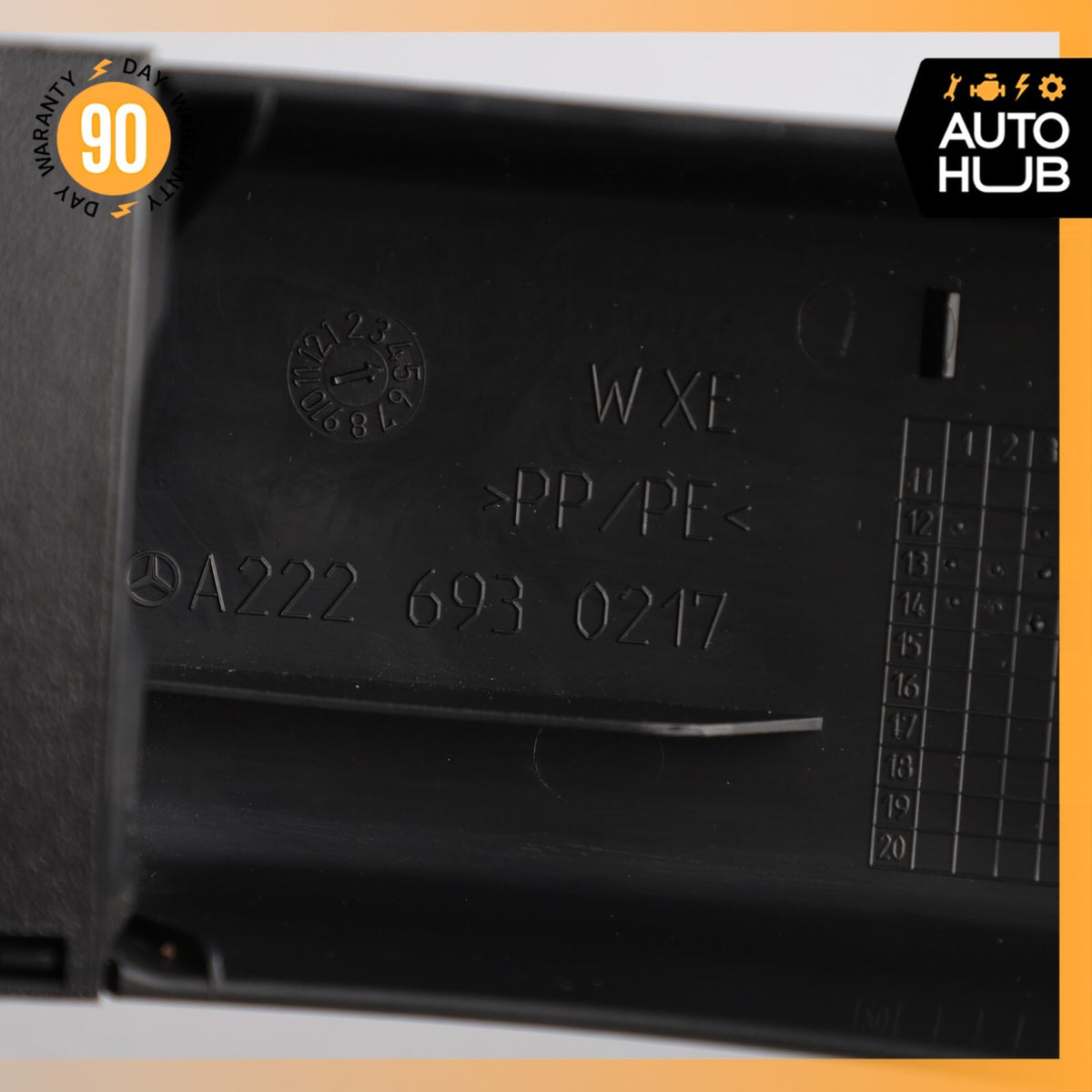 14-20 Mercedes W222 S600 S63 AMG Rear Right Trunk Lid Hinge Cover 2226930217 OEM - photo 15