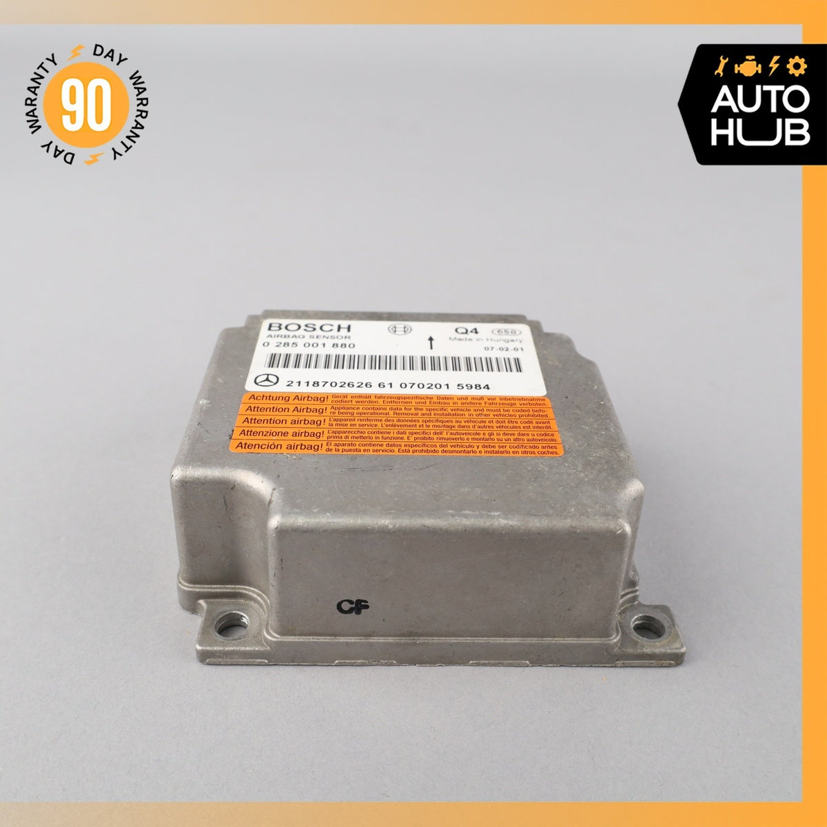 Mercedes W211 E320 E55 AMG Airbag Air Bag Sensor SRS Control Module OEM - photo 4