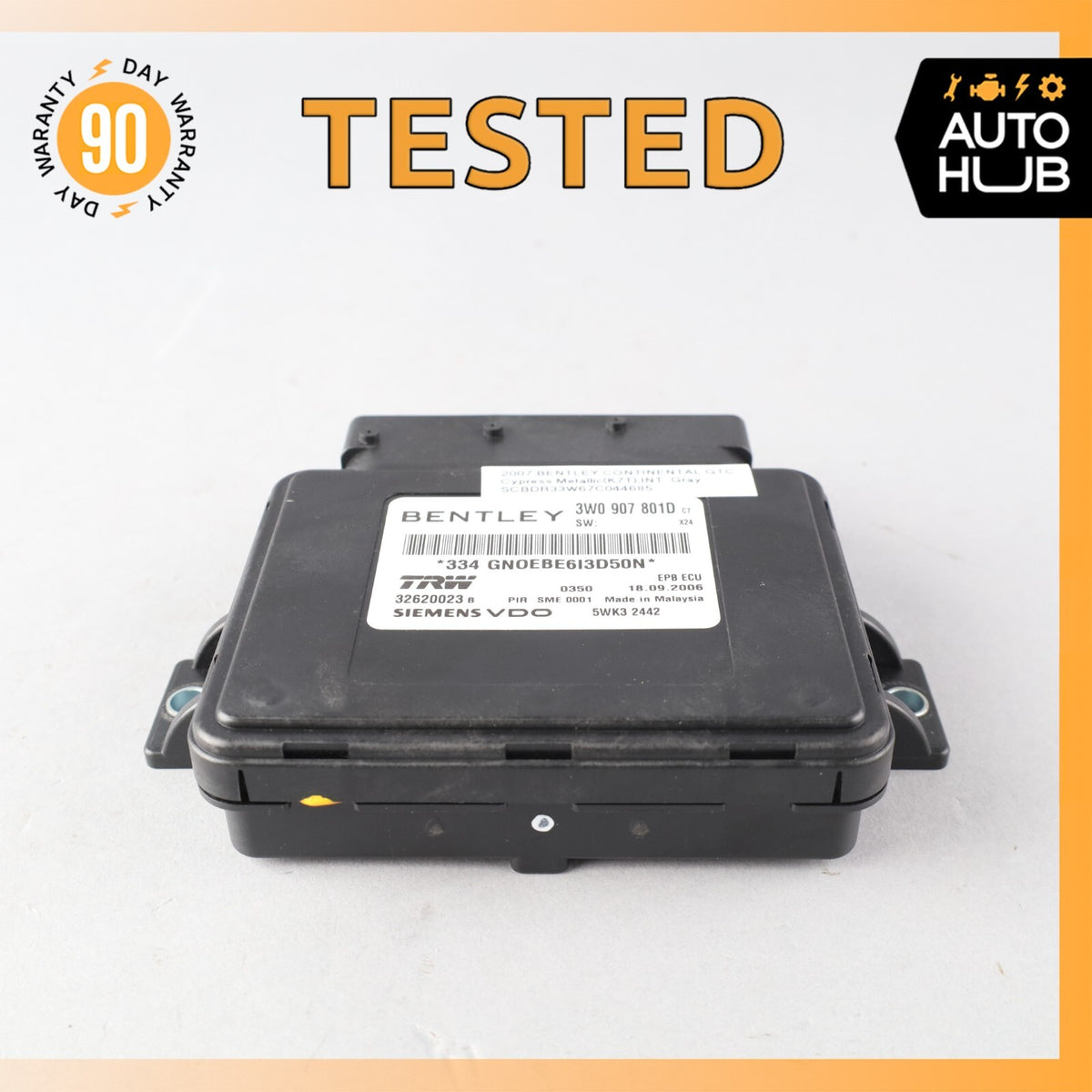 Bentley Continental GTC GT Electronic Parking Brake Control Module OEM - photo 1