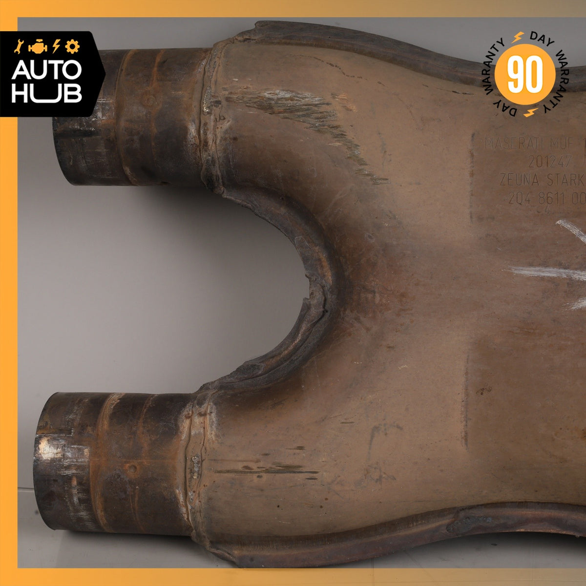 05-07 Maserati Quattroporte M139 Exhaust Mid Pipe Center Resonator Silencer 84k - photo 4
