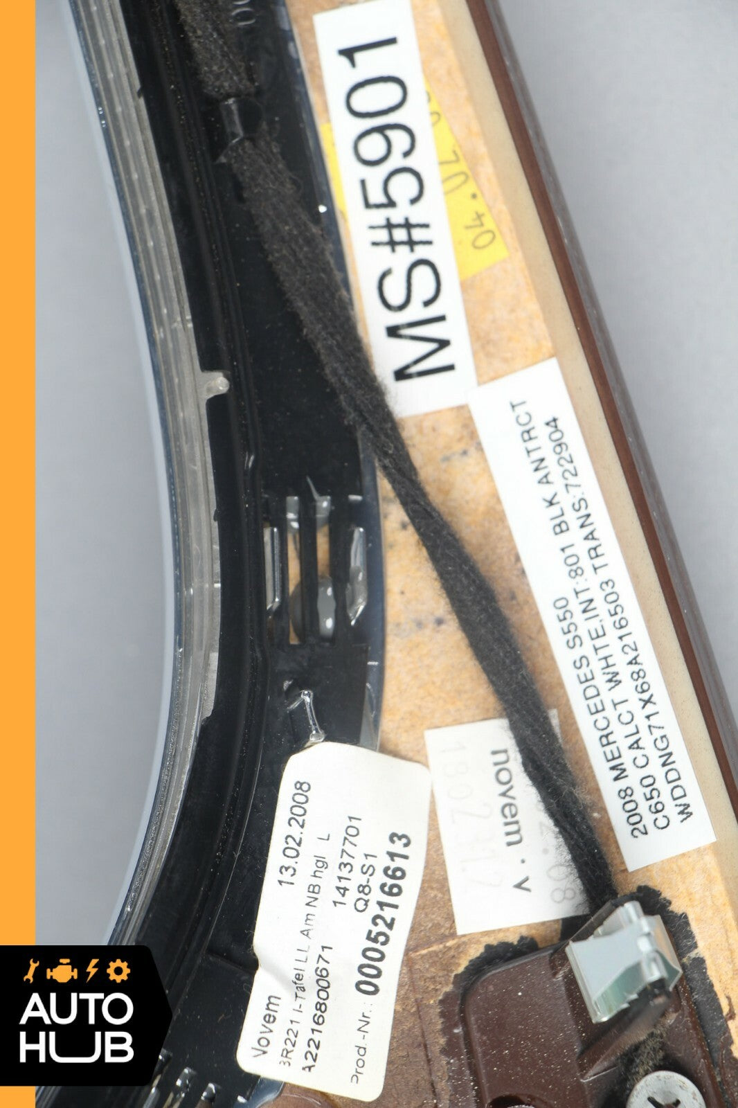 07-09 Mercedes W221 S450 S550 Dash Board Dashboard Center Bezel Trim 2216800671 - photo 12