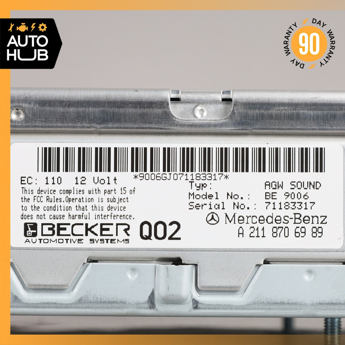 Mercedes W211 E320 CLS500 SLK55 AMG Amplifier Amp Audio Becker 2118274642 OEM - photo 11