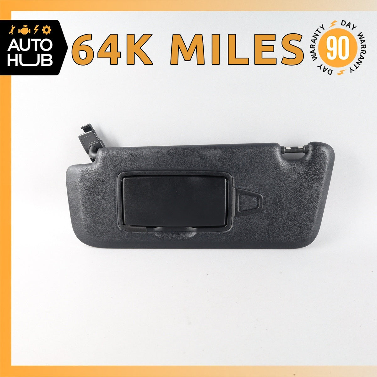 17-18 Mercedes W205 C63 AMG C43 AMG Left Side Sunvisor Sun Visor Black OEM - photo 1