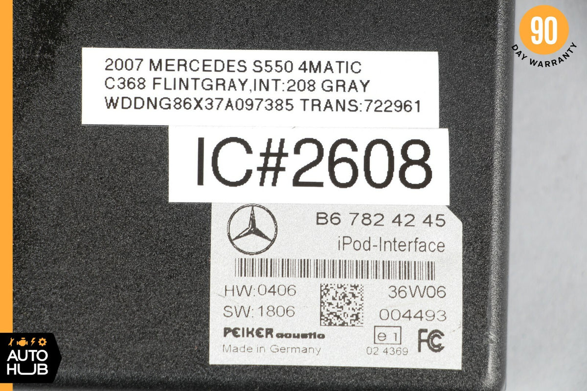 07-14 Mercedes W221 S550 CL550 S63 AMG Ipod Interface Control Module B67824245 - photo 8