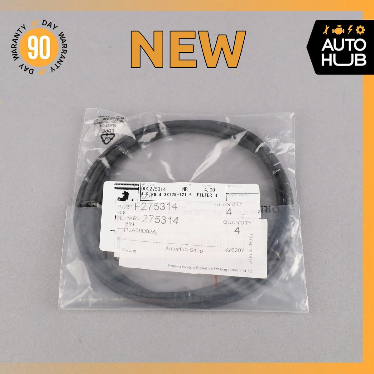 Ferrari FF California 458 Italia Gas Tank Fuel Pump Ring Seal Set of 4 OEM NEW - photo 1