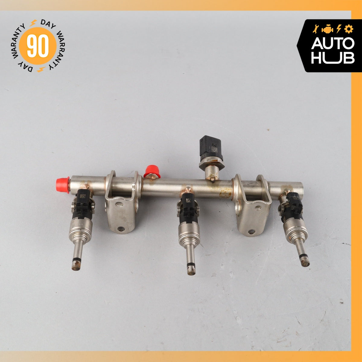 14-18 Porsche Macan Cayenne Fuel Injection Rail Line w/ Injectors Left OEM - photo 11