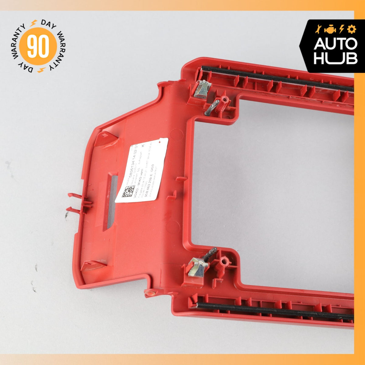 2015 Porsche Macan Turbo 95B Center Console Cupholder Compartment Bezel Red OEM - photo 9