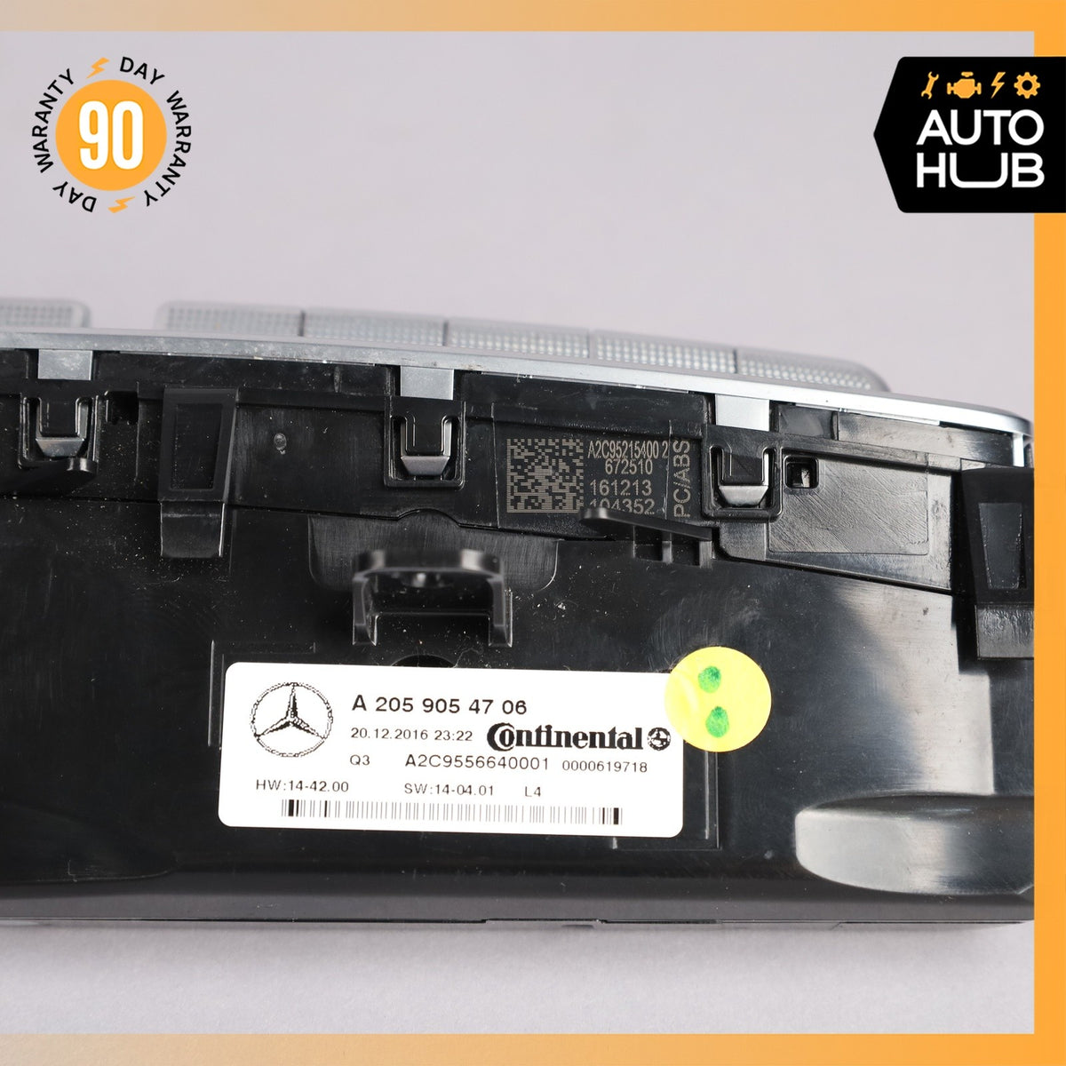 15-19 Mercedes W205 C300 C43 AMG GLC300 A/C Heater Climate Control Switch OEM - photo 14