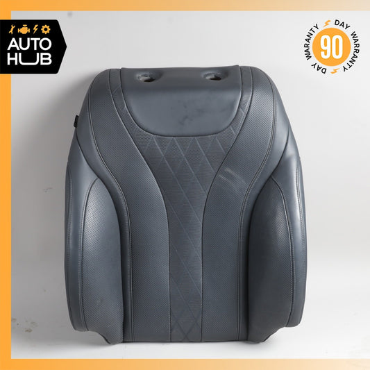 Mercedes W222 S550e S600 Front Right Seat Upper Back Cushion Exclusive Black OEM - photo 1