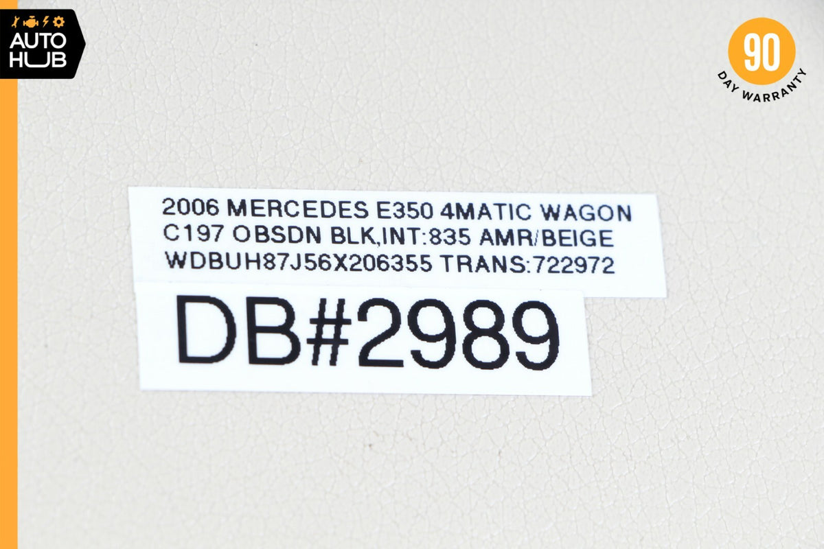 03-09 Mercedes W211 E350 E320 E500 Right Dashboard Trim Cover Panel Beige OEM - photo 11