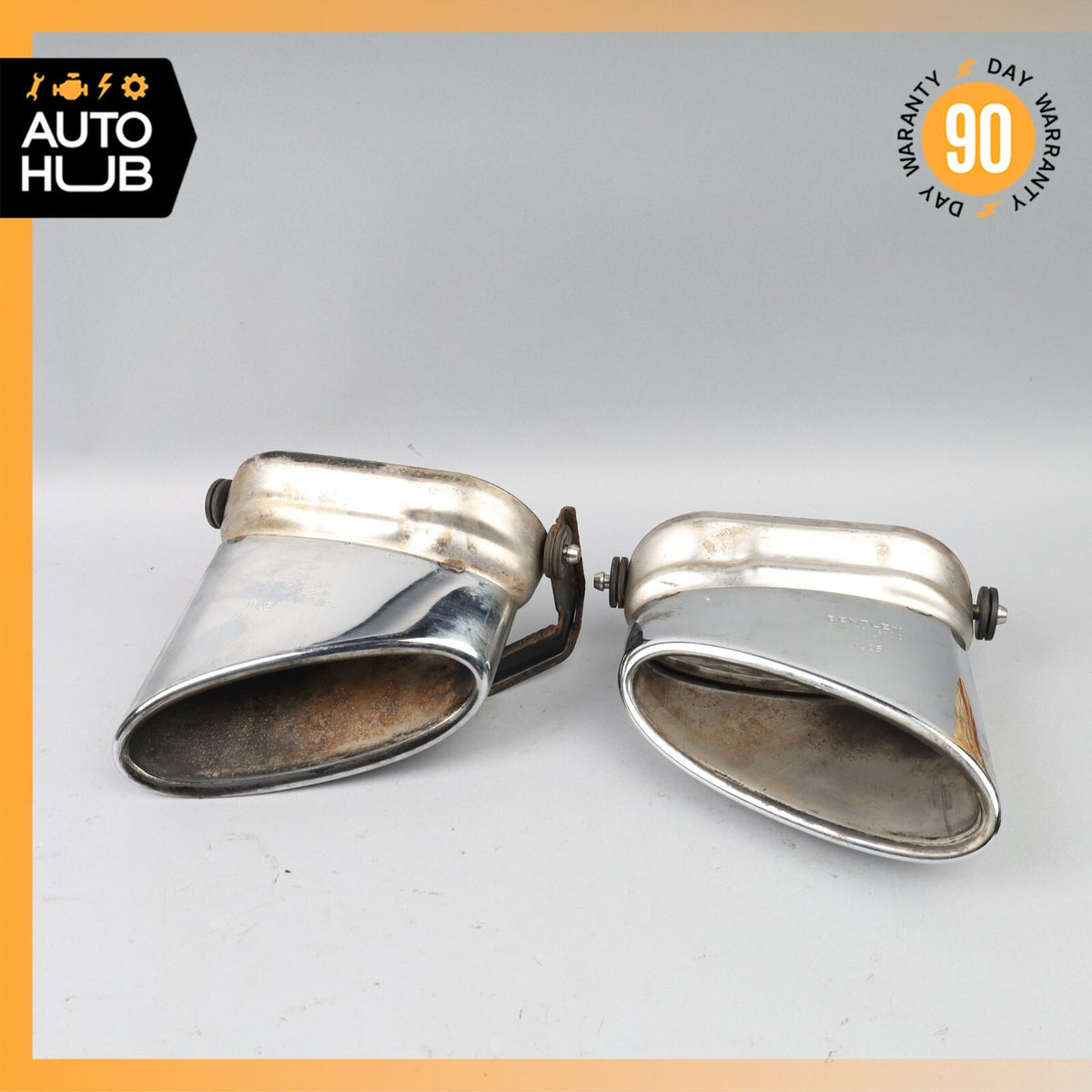 Bentley Continental Flying Spur Exhaust Muffler Tips Left & Right Set OEM 80k - photo 10