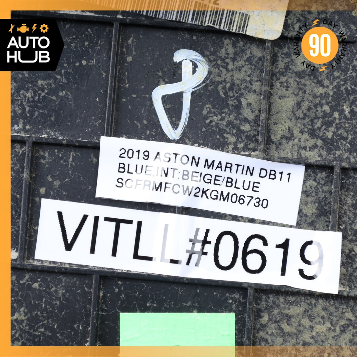 19-23 Aston Martin DB11 Front Left Side Upper A-Pillar Kick Panel Trim OEM 7k - photo 12