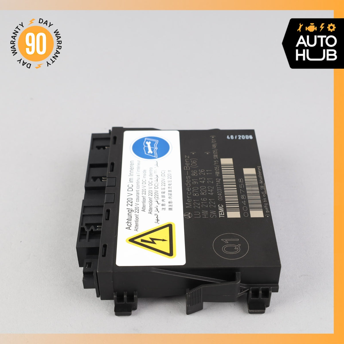 07-10 Mercedes W221 S600 Front Left or Right Seat Contour Control Module OEM - photo 3