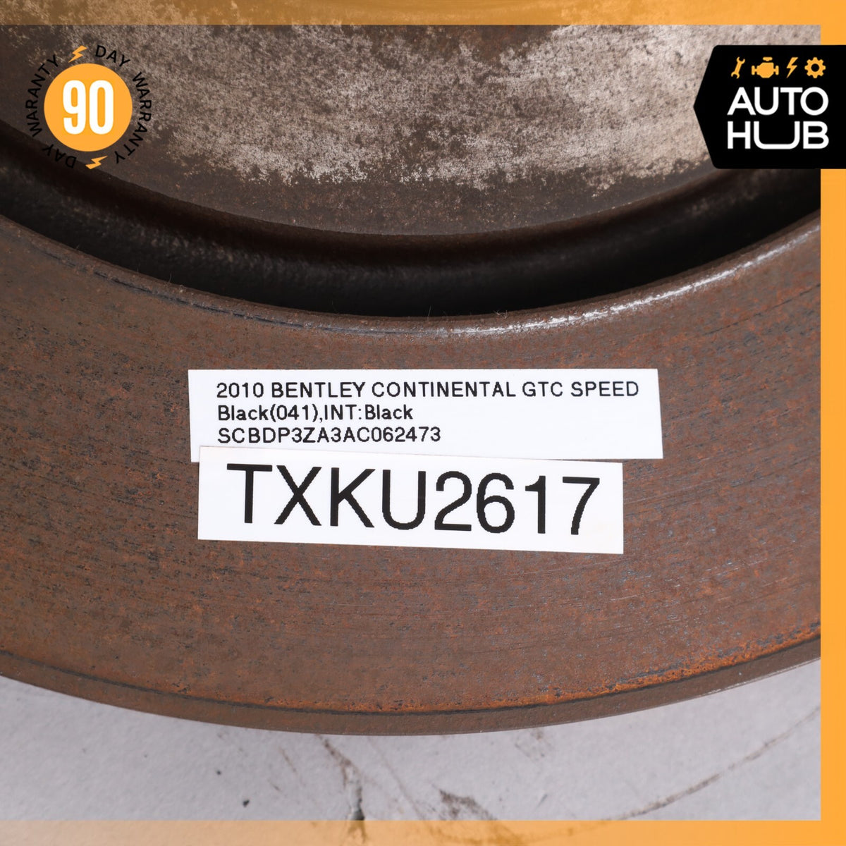 03-18 Bentley Continental GTC Speed GT Rear Left & Right Brake Rotors Disc OEM - photo 23