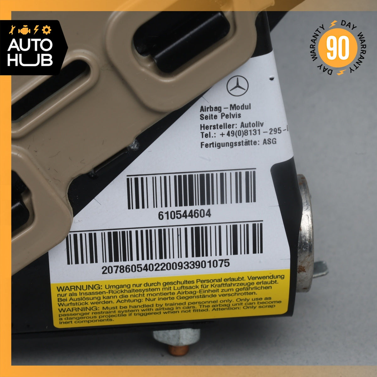 10-17 Mercedes W207 E550 C250 Coupe Seat Airbag Air Bag SRS Right Lower OEM - photo 2
