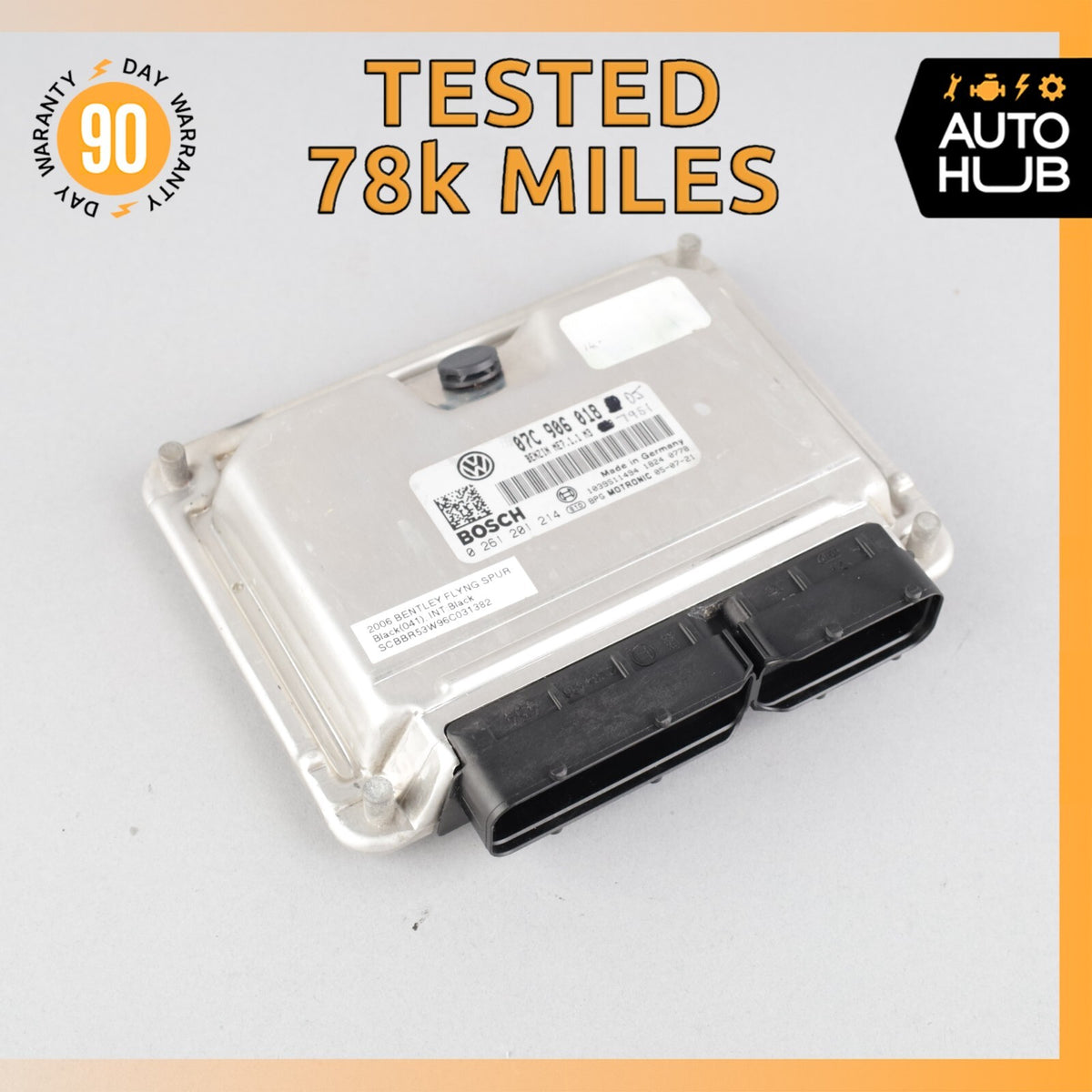 2006 Bentley Continental Flying Spur 6.0L W12 Engine Control Module ECU OEM 78k - photo 1